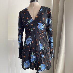 Free People - black mini dress - size S